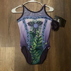 Purple and Green Bat Leotard